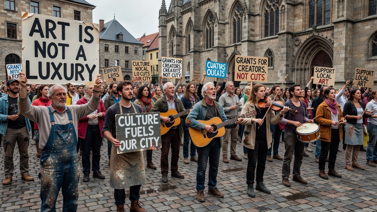 Local Artists Protest Proposed Cuts to Lichtora Grants